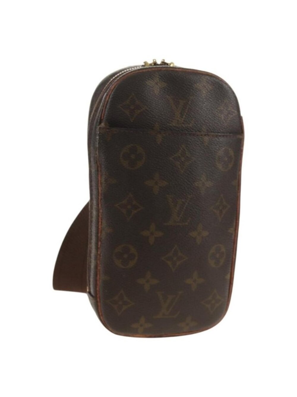 Authentic LOUIS VUITTON Monogram Pochette Gange Shoulder Bag M51870 LV